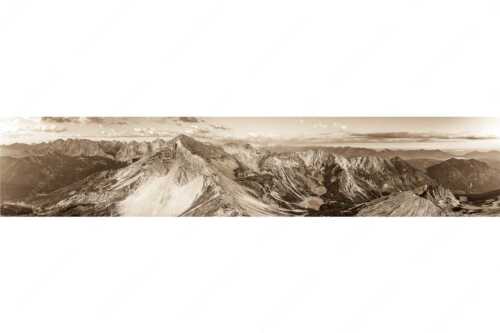 Blick auf Soiernspitze, die Soiernlache und die beiden Soiernseen - Soiernwasser - Seitenverhältnis 5:1 - Soiernspitze und Soiernseen - weitere Infos unter https://www.kriner-weiermann.de