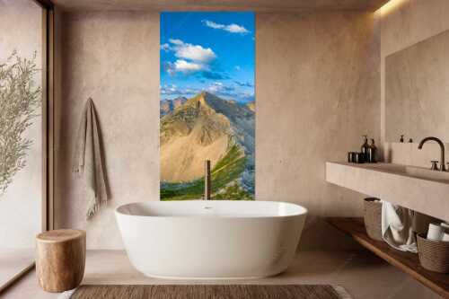 Blick auf Soiernspitze, die Soiernlache und die beiden Soiernseen - Soiernwasser - Größe ca. 100x200cm, Seitenverhältnis 1:2 - Soiernspitze und Soiernseen - weitere Infos unter https://www.kriner-weiermann.de