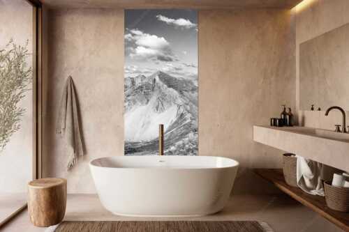 Blick auf Soiernspitze, die Soiernlache und die beiden Soiernseen - Soiernwasser - Größe ca. 100x200cm, Seitenverhältnis 1:2 - Soiernspitze und Soiernseen - weitere Infos unter https://www.kriner-weiermann.de
