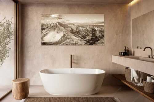 Blick auf Soiernspitze, die Soiernlache und die beiden Soiernseen - Soiernwasser - Größe ca. 180x90cm, Seitenverhältnis 2:1 - Soiernspitze und Soiernseen - weitere Infos unter https://www.kriner-weiermann.de
