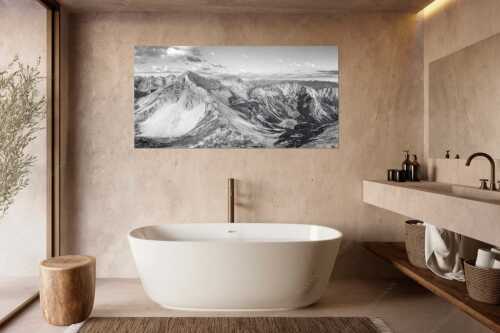 Blick auf Soiernspitze, die Soiernlache und die beiden Soiernseen - Soiernwasser - Größe ca. 180x90cm, Seitenverhältnis 2:1 - Soiernspitze und Soiernseen - weitere Infos unter https://www.kriner-weiermann.de