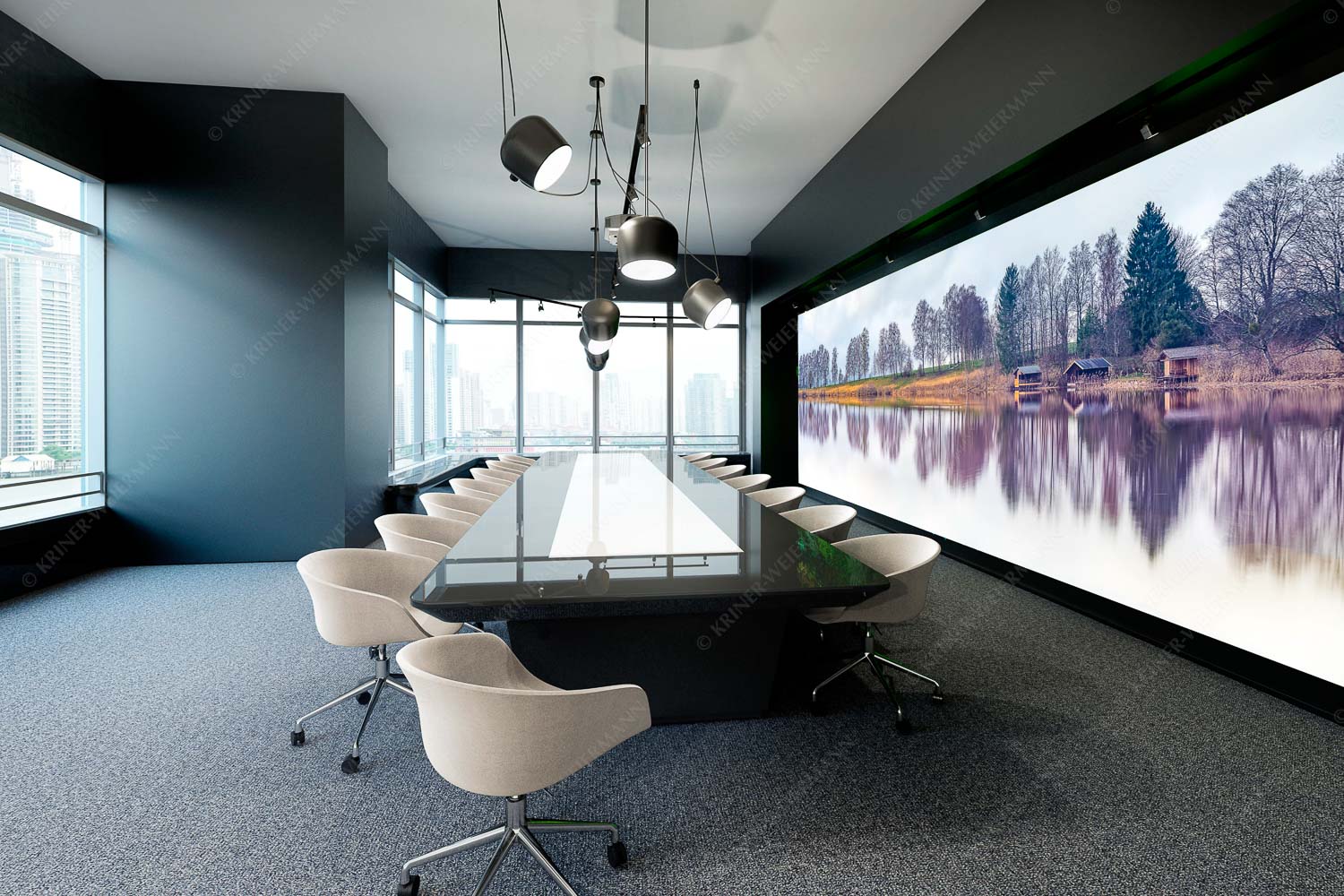 Spieglein-Spieglein – Größe ca. 600x200cm, Seitenverhältnis 3:1 — Bootshütten am Staffelsee Spiegelungen am Staffelsee in Uffing - Spieglein-Spieglein - Größe ca. 600x200cm, Seitenverhältnis 3:1 - Bootshütten am Staffelsee - weitere Infos unter https://www.kriner-weiermann.de