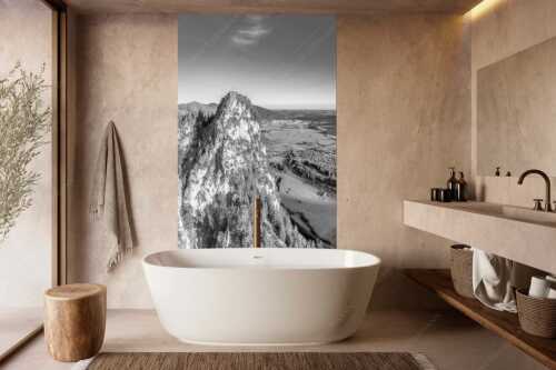 Blick am Kofel vorbei über Oberammergau zum Hörnle - Talwächter - Größe ca. 160x240cm, Seitenverhältnis 2:3 - Kofel mit Oberammergau - weitere Infos unter https://www.kriner-weiermann.de