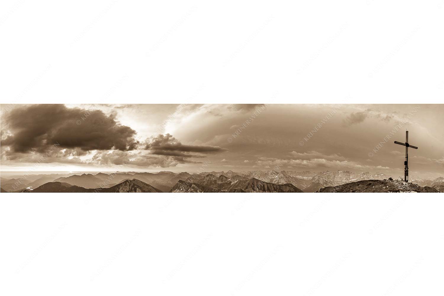 Toller Morgen – Seitenverhältnis 5:1 — Schafreiter Sonnenaufgang Blick in den Sonnenaufgang vom Schafreiter im Karwendelgebirge