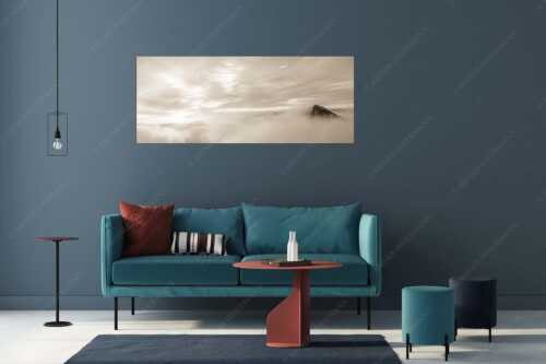 Der höchste Gipfel des Estergebirges ragt nur wenige Meter aus dem Wolkenmeer - Traumwelt - Größe ca. 175x70cm, Seitenverhältnis 2,5:1 - Wolkenstimmung am Krottenkopf - weitere Infos unter https://www.kriner-weiermann.de