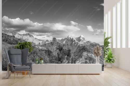 Kurz hinter dem Schachenschloss offenbart sich dieser einzigartige Ausblick ins Reintal - Über dem tiefen Tal - Größe ca. 300x200cm, Seitenverhältnis 3:2 - Schachen und Alpspitze - weitere Infos unter https://www.kriner-weiermann.de