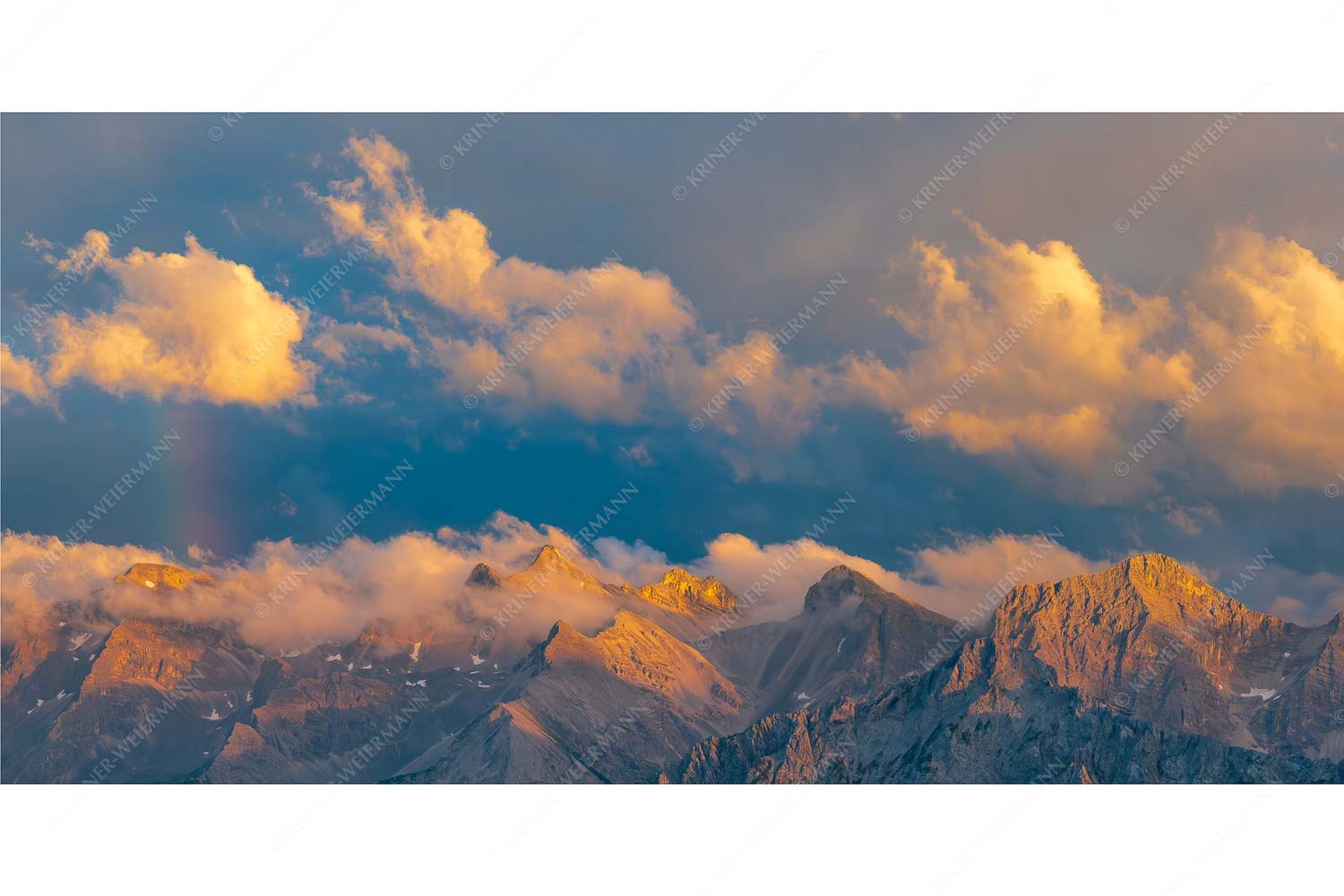 Wetterwechsel an der Großen Seekarspitze im Karwendelgebirge