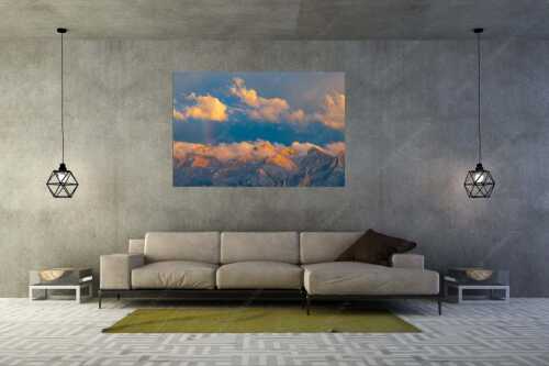 Wetterwechsel an der Großen Seekarspitze im Karwendelgebirge - Umschwung - Größe ca. 180x120cm, Seitenverhältnis 3:2 - Seekarspitze im Karwendel - weitere Infos unter https://www.kriner-weiermann.de
