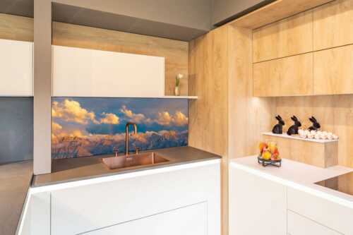Wetterwechsel an der Großen Seekarspitze im Karwendelgebirge - Umschwung - Größe ca. 150x60cm, Seitenverhältnis 2,5:1 - Seekarspitze im Karwendel - weitere Infos unter https://www.kriner-weiermann.de