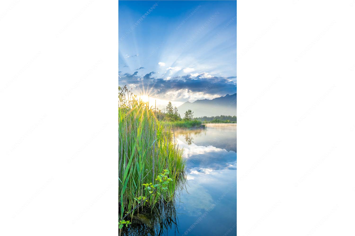 Utopia II – Seitenverhältnis 1:2 — Sonnenaufgang am Barmsee Sonnenaufgang am Barmsee mit Blick zum Karwendel und Wettersteingebirge