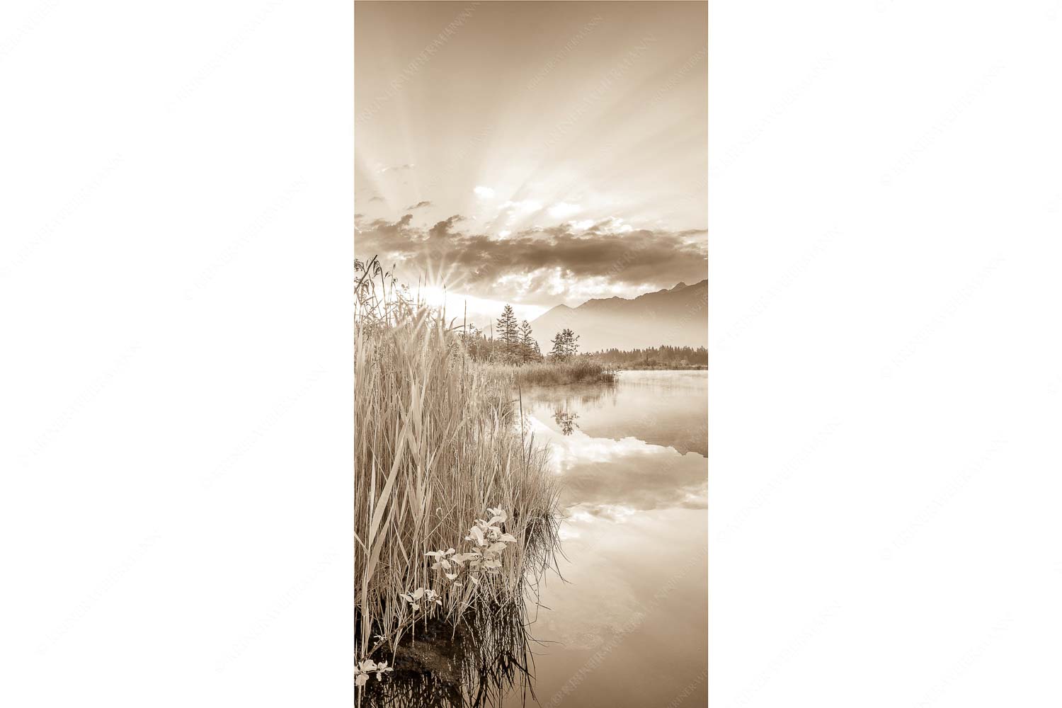 Utopia II – Seitenverhältnis 1:2 — Sonnenaufgang am Barmsee Sonnenaufgang am Barmsee mit Blick zum Karwendel und Wettersteingebirge