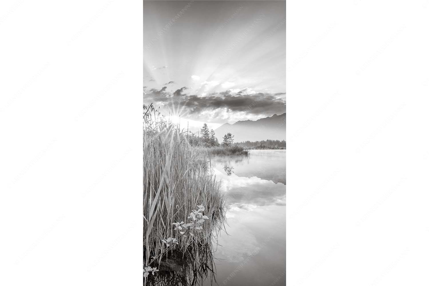 Utopia II – Seitenverhältnis 1:2 — Sonnenaufgang am Barmsee Sonnenaufgang am Barmsee mit Blick zum Karwendel und Wettersteingebirge
