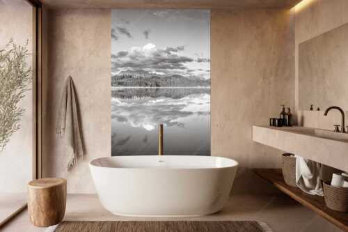 Sonnenaufgang am Barmsee mit Blick zum Karwendel und Wettersteingebirge - Utopia III - Größe ca. 160x240cm, Seitenverhältnis 2:3 - Morgenstimmung am Barmsee - weitere Infos unter https://www.kriner-weiermann.de