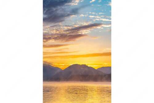 Blick über den Silvensteinsee zum kurz bevorstehenden Sonnenaufgang - Vorglühen am Silvenstein - Seitenverhältnis 2:3 - Silvensteinsee Sonnenaufgang - weitere Infos unter https://www.kriner-weiermann.de