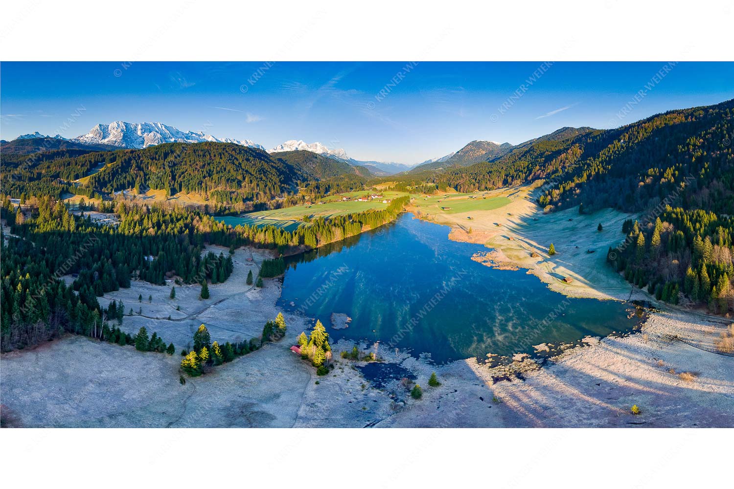 Wagenbrüch – Seitenverhältnis 2:1 — Geroldsee Blick übern Geroldsee zum Wank und Wettersteingebirge
