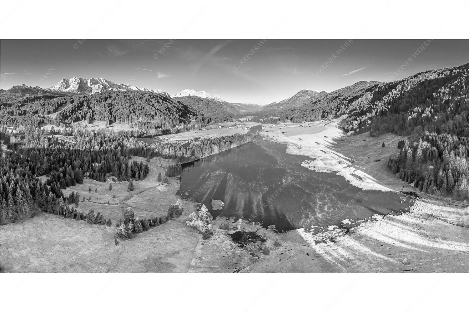 Wagenbrüch – Seitenverhältnis 2:1 — Geroldsee Blick übern Geroldsee zum Wank und Wettersteingebirge