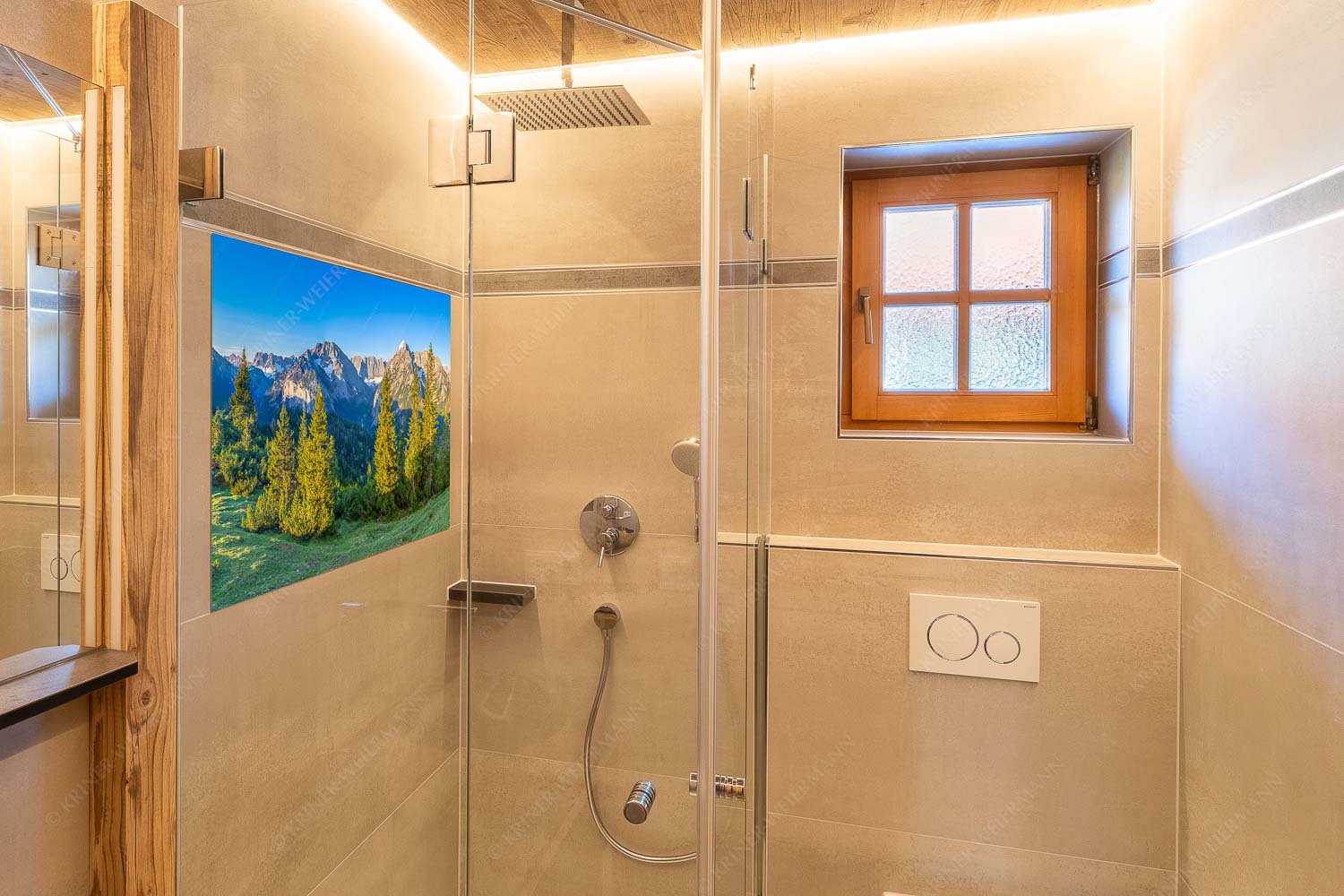 Warmes Morgenlicht – Größe ca. 120x80cm, Seitenverhältnis 3:2 — Gamsjoch und Falken im Karwendel Blick durchs Laliderertal im Karwendelgebirge - Warmes Morgenlicht - Größe ca. 120x80cm, Seitenverhältnis 3:2 - Gamsjoch und Falken im Karwendel - weitere Infos unter https://www.kriner-weiermann.de