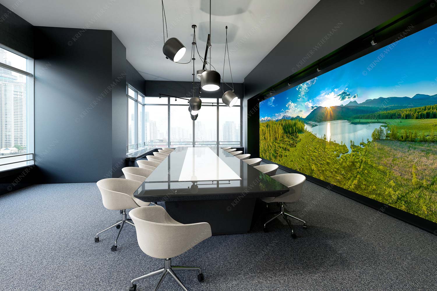 Wunderbare Landschaften – Größe ca. 600x200cm, Seitenverhältnis 3:1 — Barmsee Blick über den Barmsee zum Sonnenuntergang am Estergebirge - Wunderbare Landschaften - Größe ca. 600x200cm, Seitenverhältnis 3:1 - Barmsee - weitere Infos unter https://www.kriner-weiermann.de