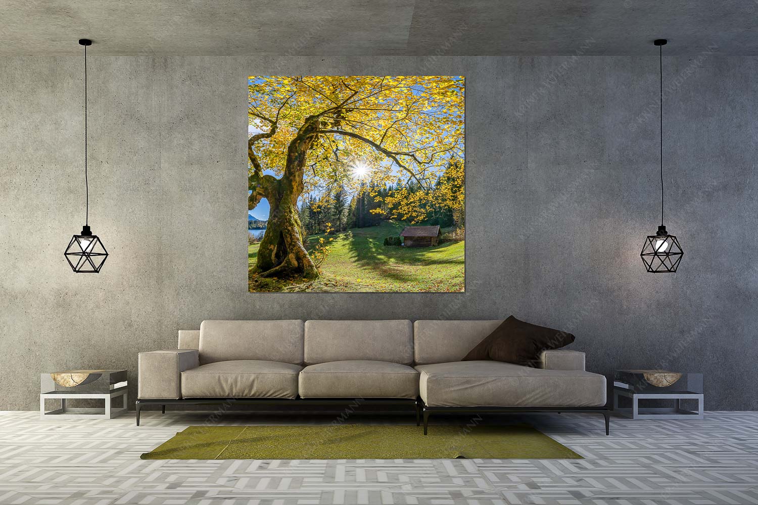 Zeitzeuge II – Größe ca. 160x160cm, Seitenverhältnis 1:1 — Ahorn am Barmsee Bei den Badeufern am Barmsee steht dieser hunderte Jahre Ahornbaum - Zeitzeuge II - Größe ca. 160x160cm, Seitenverhältnis 1:1 - Ahorn am Barmsee - weitere Infos unter https://www.kriner-weiermann.de