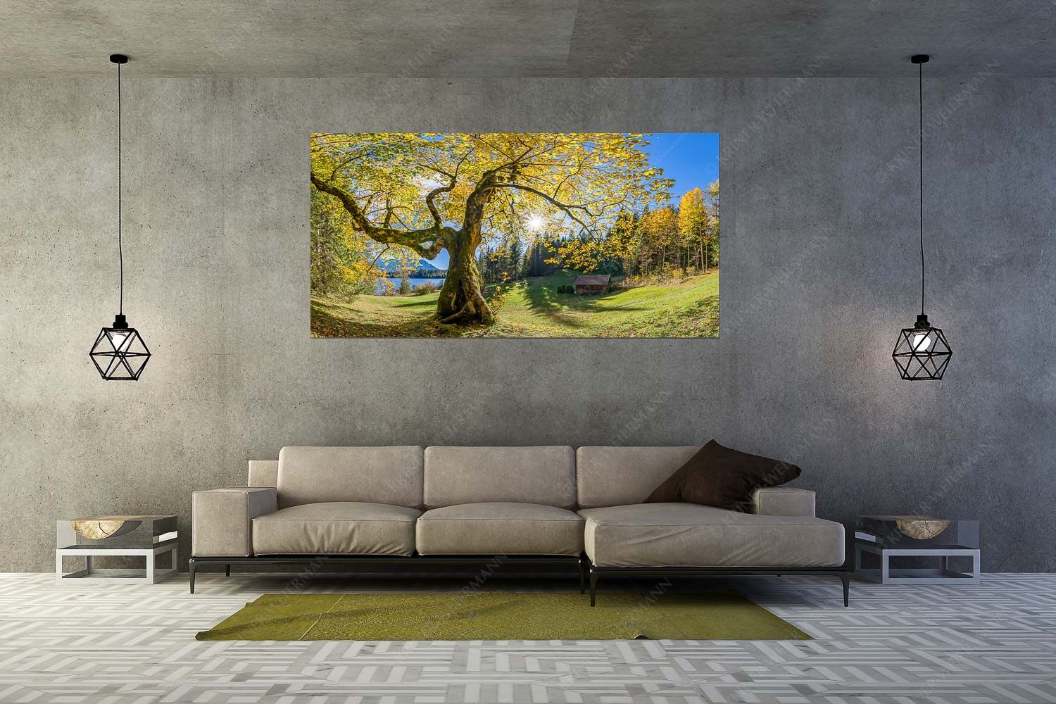 Zeitzeuge II – Größe ca. 200x100cm, Seitenverhältnis 2:1 — Ahorn am Barmsee Bei den Badeufern am Barmsee steht dieser hunderte Jahre Ahornbaum - Zeitzeuge II - Größe ca. 200x100cm, Seitenverhältnis 2:1 - Ahorn am Barmsee - weitere Infos unter https://www.kriner-weiermann.de