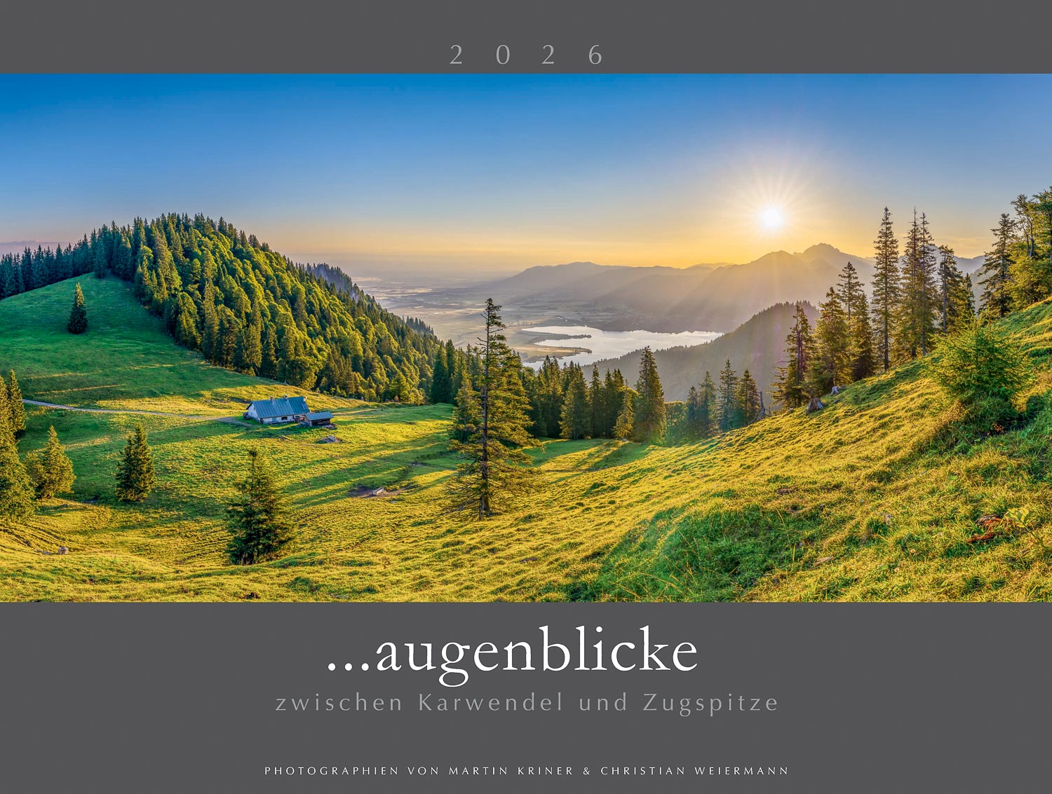 Bildkalender Wandkalender für das Jahr 2026 - Kalender 2026 - Augenblicke zwischen Karwendel und Zugspitze - Kriner-Weiermann Werdenfels Kalender 2026
