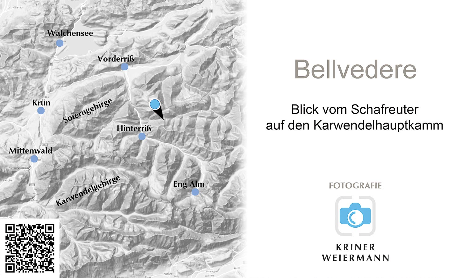 Bellvedere — Blick vom Schafreuter auf den Karwendelhauptkamm - Bellvedere -