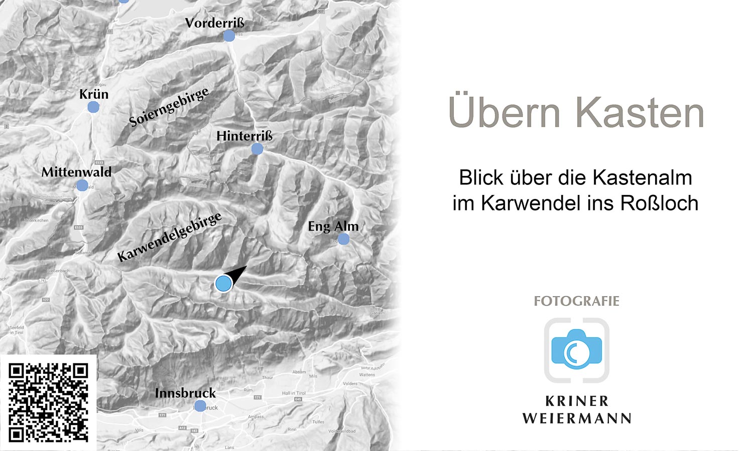 Übern Kasten — Blick über die Kastenalm im Karwendel ins Roßloch - Übern Kasten -