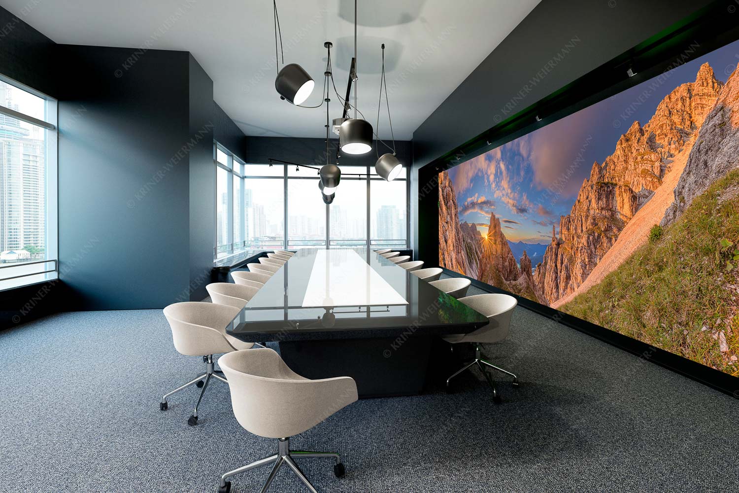 Leuchttürme – Akustikbild – Größe ca. 600x200cm, Seitenverhältnis 3:1 — Sonnenuntergang im Soierngebirge Letzte Sonnenstrahlen im Bereich der Schöttlkarspitze - Leuchttürme - Akustikbild - Größe ca. 600x200cm, Seitenverhältnis 3:1 - Sonnenuntergang im Soierngebirge - weitere Infos unter https://www.kriner-weiermann.de