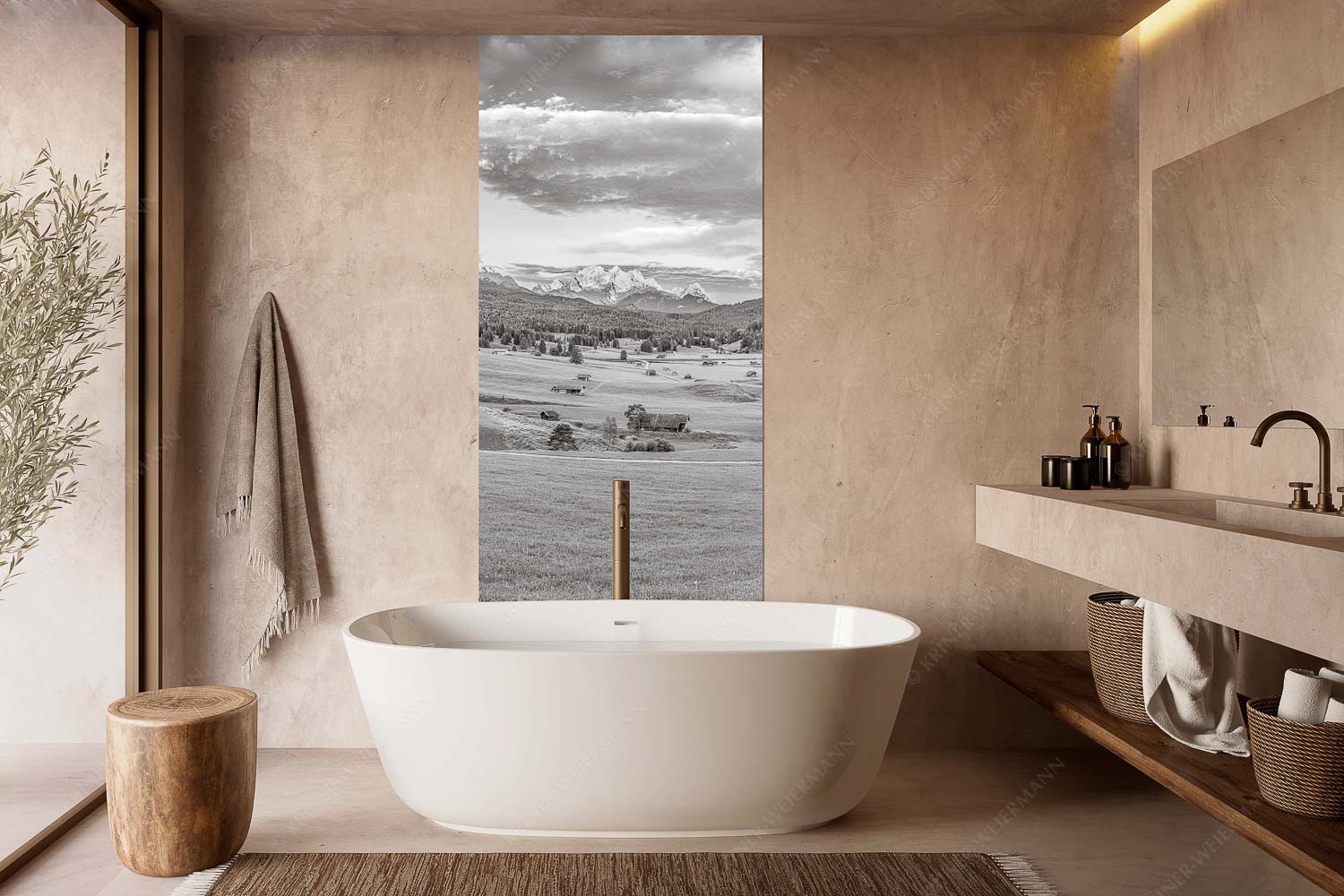 Wunderbares Werdenfels – Wandbild – Größe ca. 100x200cm, Seitenverhältnis 1:2 — Karwendel Wetterstein und Estergebirge Erstes Sonnenlicht am Zugspitzmassiv - Wunderbares Werdenfels - Wandbild - Größe ca. 100x200cm, Seitenverhältnis 1:2 - Karwendel Wetterstein und Estergebirge - weitere Infos unter https://www.kriner-weiermann.de