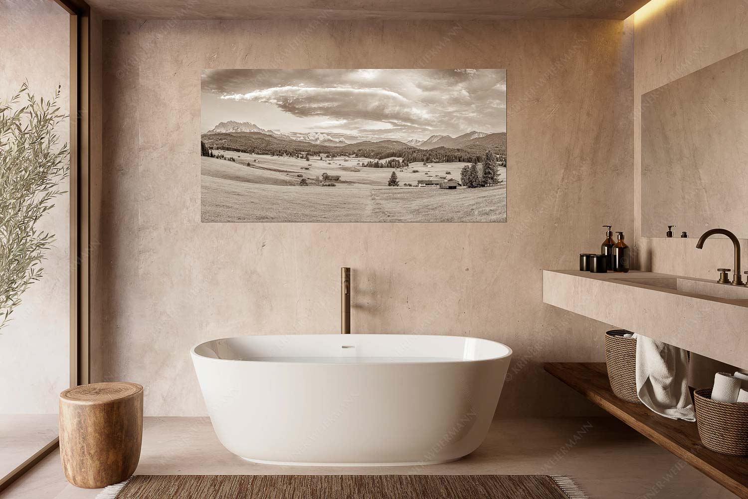 Wunderbares Werdenfels – Wandbild – Größe ca. 180x90cm, Seitenverhältnis 2:1 — Karwendel Wetterstein und Estergebirge Erstes Sonnenlicht am Zugspitzmassiv - Wunderbares Werdenfels - Wandbild - Größe ca. 180x90cm, Seitenverhältnis 2:1 - Karwendel Wetterstein und Estergebirge - weitere Infos unter https://www.kriner-weiermann.de