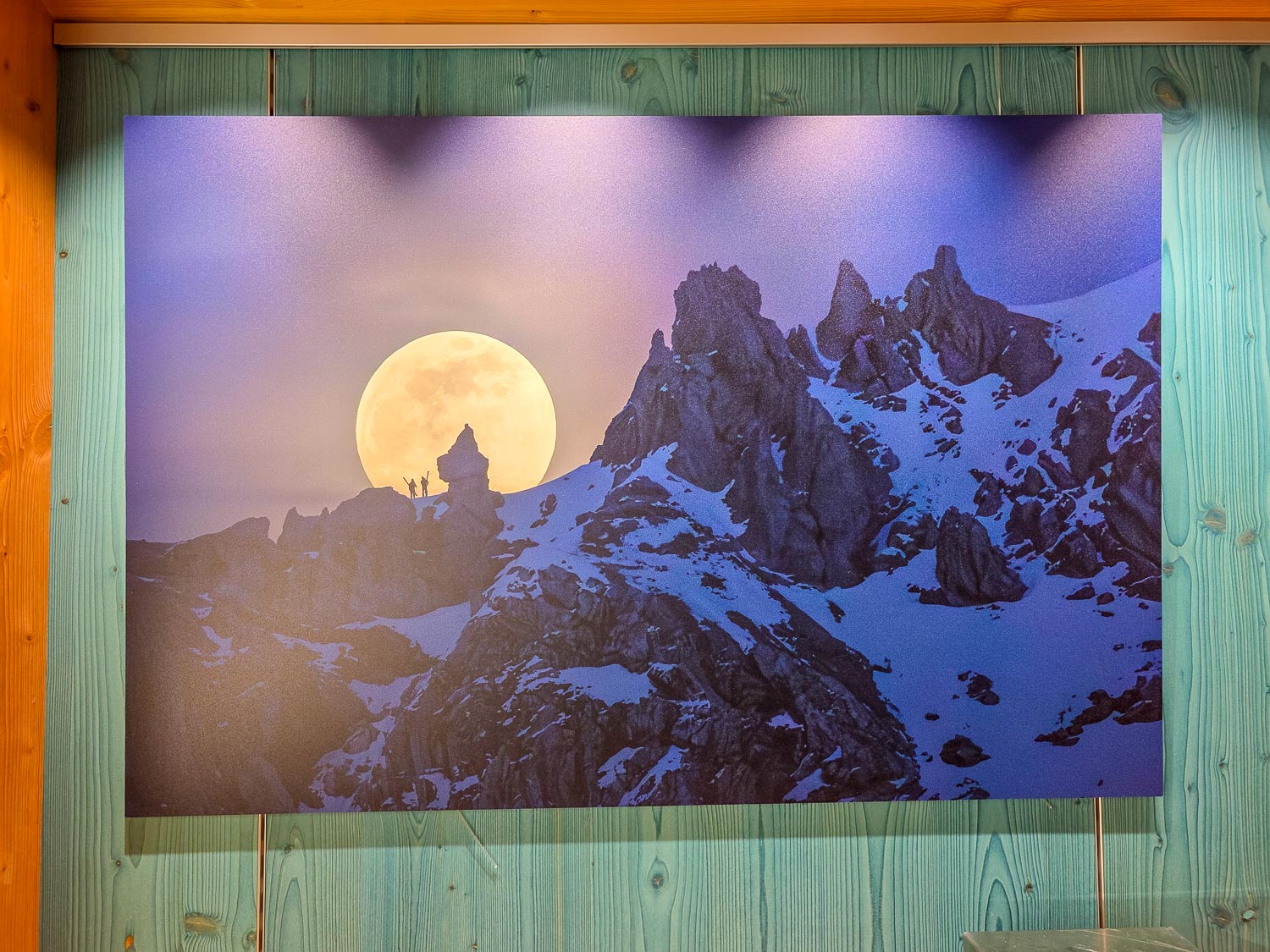 Alu-Dibond - Die Männer im Mond -