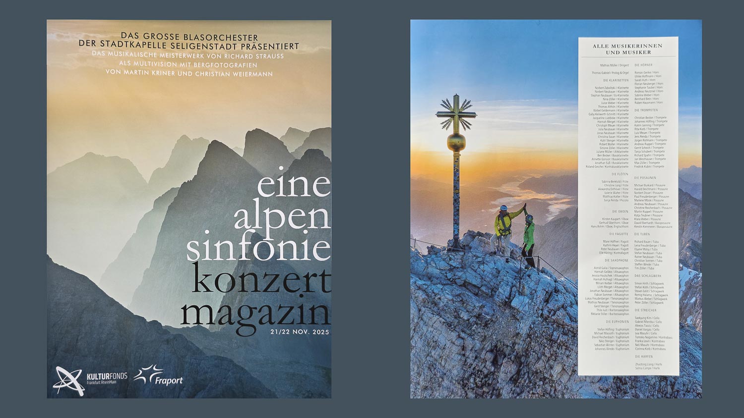 Alpensinfonie mit der Stadtkapelle Seligenstadt, begleitet von 350 Bergbildern von Kriner-Weiermann - Multivision - Eine Alpensinfonie - Richard Strauss