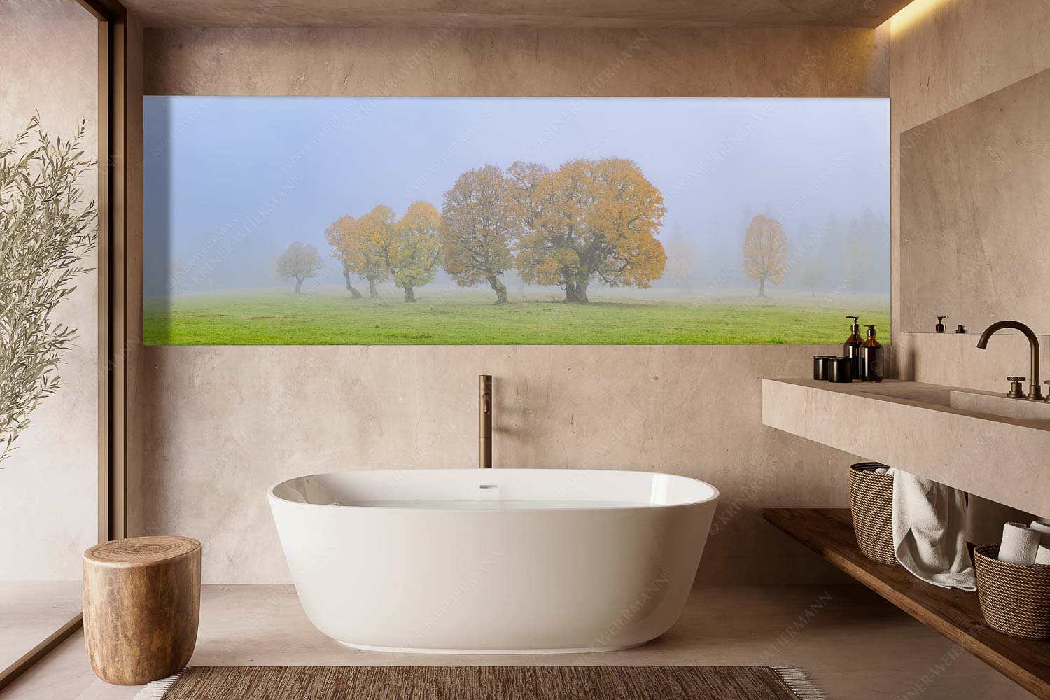 Individualität – Wandbild – Größe ca. 300x100cm, Seitenverhältnis 3:1 — Bergahorn im Karwendelgebirge Ein wunderschönes Ahorn-Ensemble im Rontal - Individualität - Wandbild - Größe ca. 300x100cm, Seitenverhältnis 3:1 - Bergahorn im Karwendelgebirge - weitere Infos unter https://www.kriner-weiermann.de