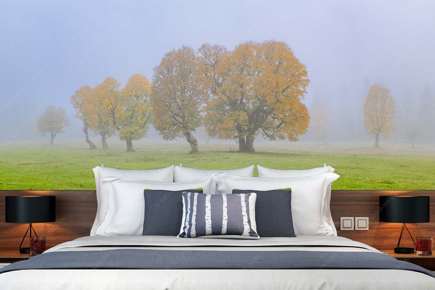 Individualität – Fototapete – Größe ca. 350x140cm, Seitenverhältnis 2,5:1 — Bergahorn im Karwendelgebirge Ein wunderschönes Ahorn-Ensemble im Rontal - Individualität - Fototapete - Größe ca. 350x140cm, Seitenverhältnis 2,5:1 - Bergahorn im Karwendelgebirge - weitere Infos unter https://www.kriner-weiermann.de