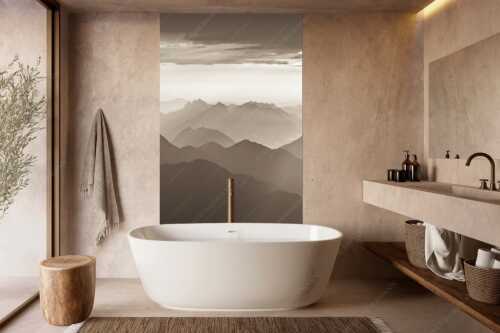 Blick von der Zugspitze über Thannheimer Berge in den Sonnenuntergang - Shining - Wandbild - Größe ca. 160x240cm, Seitenverhältnis 2: - Silhouetten Abendstimmung auf der Zugspitze - weitere Infos unter https://www.kriner-weiermann.de