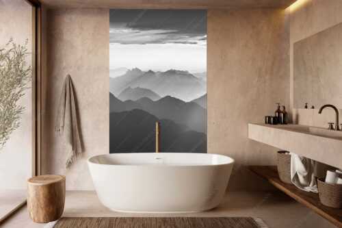 Blick von der Zugspitze über Thannheimer Berge in den Sonnenuntergang - Shining - Wandbild - Größe ca. 160x240cm, Seitenverhältnis 2: - Silhouetten Abendstimmung auf der Zugspitze - weitere Infos unter https://www.kriner-weiermann.de