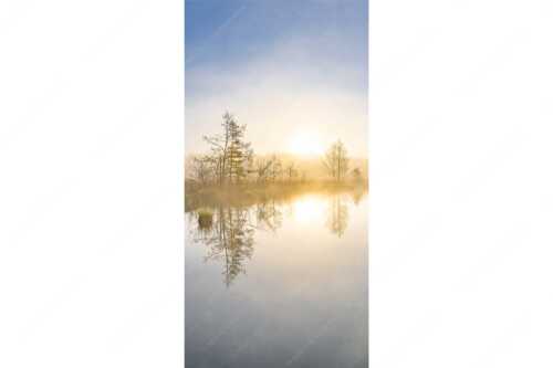 Blick über den Barmsee zum Sonnenaufgang im Soierngebirge - Barmseenebel - Seitenverhältnis 1:2 - Barmsee Krün - weitere Infos unter https://www.kriner-weiermann.de