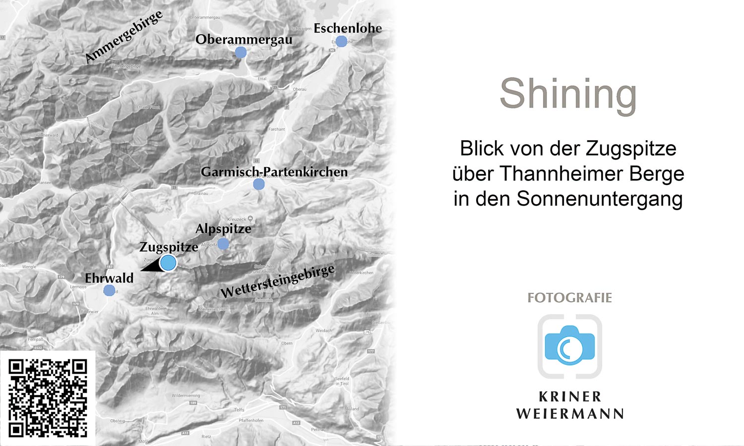 Shining — Blick von der Zugspitze über Thannheimer Berge in den Sonnenuntergang - Shining -