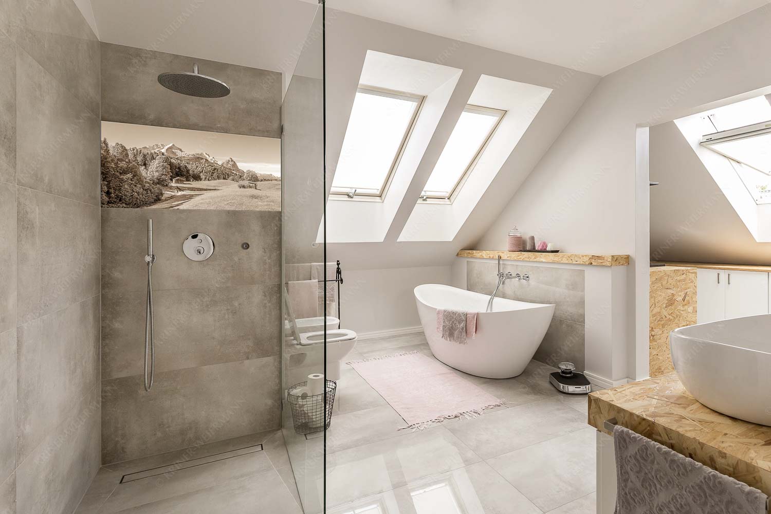 Herbstanfang – Glasbild – Größe ca. 100x50cm, Seitenverhältnis 2:1 — Alpspitze Zugspitze Waxenstein Wiesen bei Wamberg mit Blick zum Zugspitzmassiv - Herbstanfang - Glasbild - Größe ca. 100x50cm, Seitenverhältnis 2:1 - Alpspitze Zugspitze Waxenstein - weitere Infos unter https://www.kriner-weiermann.de