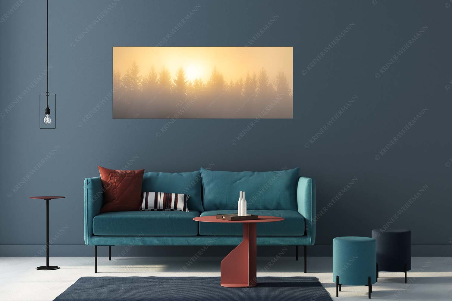 Lichtwerden – Wandbild – Größe ca. 175x70cm, Seitenverhältnis 2,5:1 — Sonne Nebel Wald Sonnenaufgang im Nebel - Lichtwerden - Wandbild - Größe ca. 175x70cm, Seitenverhältnis 2,5:1 - Sonne Nebel Wald - weitere Infos unter https://www.kriner-weiermann.de