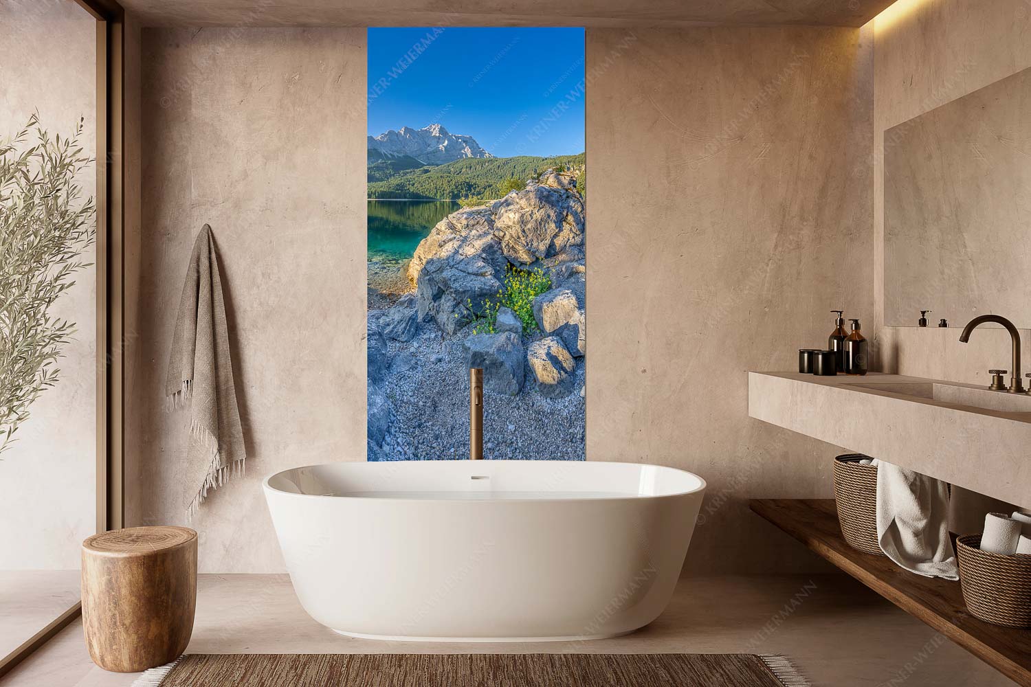 Ruhe vor dem Sturm – Wandbild – Größe ca. 100x200cm, Seitenverhältnis 1:2 — Eibsee Zugspitze Wetterstein Blick über den Eibsee zur Zugspitze - Ruhe vor dem Sturm - Wandbild - Größe ca. 100x200cm, Seitenverhältnis 1:2 - Eibsee Zugspitze Wetterstein - weitere Infos unter https://www.kriner-weiermann.de