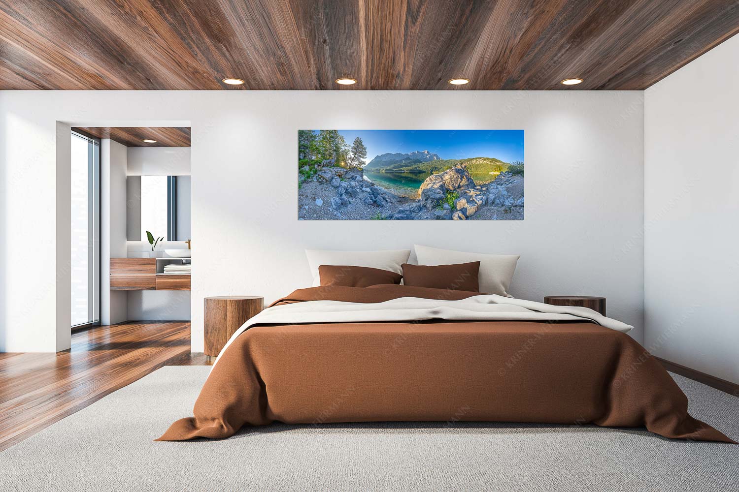 Ruhe vor dem Sturm – Wandbild – Größe ca. 200x80cm, Seitenverhältnis 2,5:1 — Eibsee Zugspitze Wetterstein Blick über den Eibsee zur Zugspitze - Ruhe vor dem Sturm - Wandbild - Größe ca. 200x80cm, Seitenverhältnis 2,5:1 - Eibsee Zugspitze Wetterstein - weitere Infos unter https://www.kriner-weiermann.de