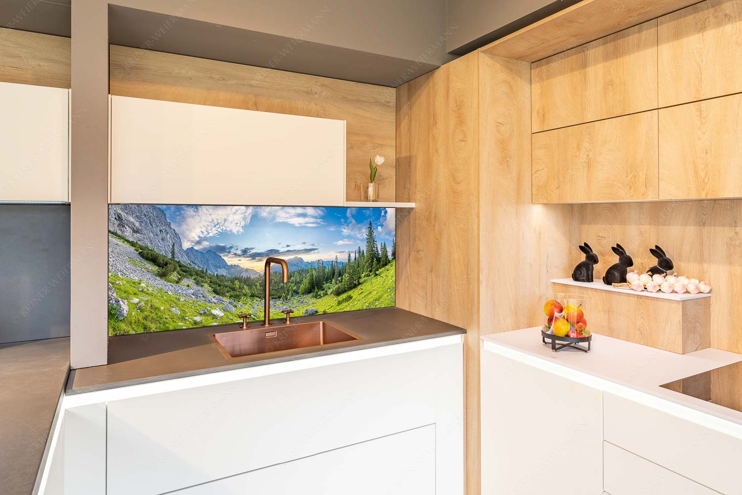 Schea – Küchenrückwand – Größe ca. 150x60cm, Seitenverhältnis 2,5:1 — Karwendel Soiern Blick zum Sonnenuntergang an der Reißenden Lahnspitze - Schea - Küchenrückwand - Größe ca. 150x60cm, Seitenverhältnis 2,5:1 - Karwendel Soiern - weitere Infos unter https://www.kriner-weiermann.de