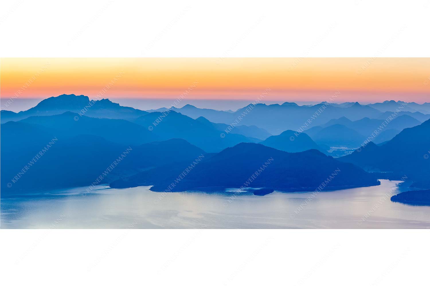 Blick über den Walchensee zur Benediktenwand und der Jachenau