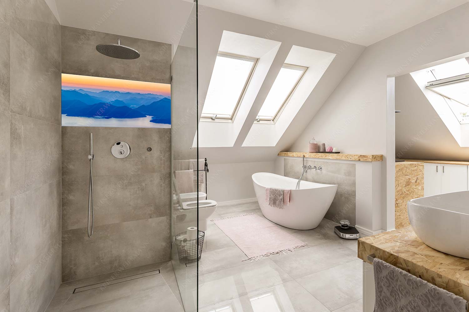 Walchenseesilhouetten – Glasbild – Größe ca. 100x50cm, Seitenverhältnis 2:1 — Walchensee Jachenau Benediktenwand Blick über den Walchensee zur Benediktenwand und der Jachenau - Walchenseesilhouetten - Glasbild - Größe ca. 100x50cm, Seitenverhältnis 2:1 - Walchensee Jachenau Benediktenwand - weitere Infos unter https://www.kriner-weiermann.de