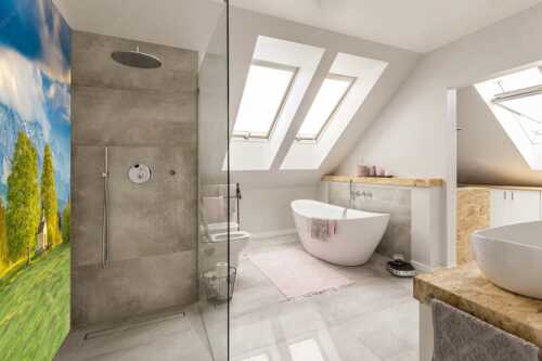 Blick über die Buickelwiesen und der Kapelle Maria Rast in Krün zum Wettersteingebirge - Wettersteinandacht - LED-Leuchtbild - Größe ca. 150x225cm, Seitenverhältnis 2:3 - Kapelle Maria Rast Krün - weitere Infos unter https://www.kriner-weiermann.de