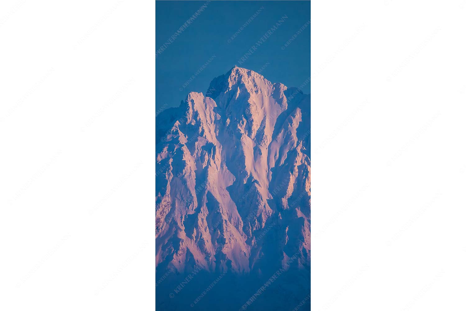 Winterlicher Wörner im Karwendel bei Sonnenuntergang - Alaska Style - Seitenverhältnis 1:2 - Karwendel-Wörner - weitere Infos unter https://www.kriner-weiermann.de