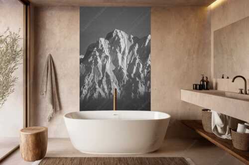 Winterlicher Wörner im Karwendel bei Sonnenuntergang - Alaska Style - Wandbild - Größe ca. 160x240cm, Seitenverhältnis 2:3 - Karwendel-Wörner - weitere Infos unter https://www.kriner-weiermann.de