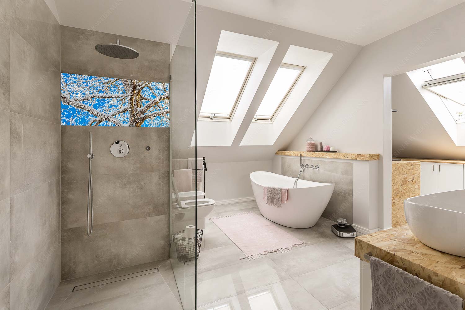 Geäst – Glasbild – Größe ca. 100x50cm, Seitenverhältnis 2:1 — Ahornbaum Winter Neuschnee an altem Ahornbaum - Geäst - Glasbild - Größe ca. 100x50cm, Seitenverhältnis 2:1 - Ahornbaum Winter - weitere Infos unter https://www.kriner-weiermann.de