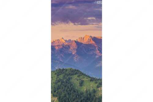 Panoramablick auf die Nordwände des Karwendels im ersten Morgenlicht - Karwendel Erwacht - Seitenverhältnis 1:2 - Alpines Morgenpanorama - weitere Infos unter https://www.kriner-weiermann.de